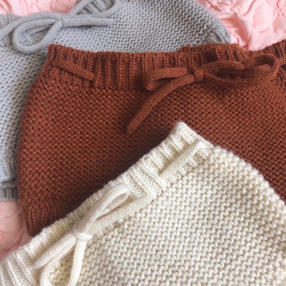 Rylee + Cru Knit Baby Bloomers CREAM ONLY - Picture 2 of 8
